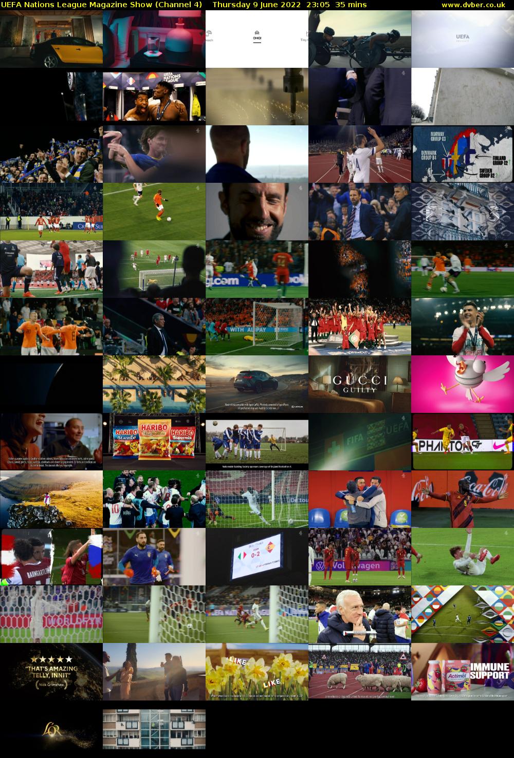 UEFA Nations League Magazine Show (Channel 4) Thursday 9 June 2022 23:05 - 23:40