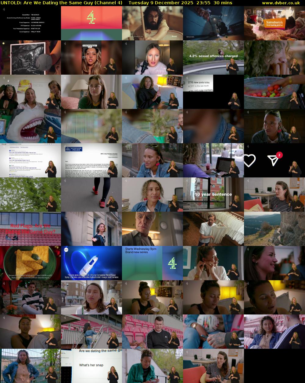 UNTOLD: Are We Dating the Same Guy (Channel 4) Tuesday 9 December 2025 23:55 - 00:25