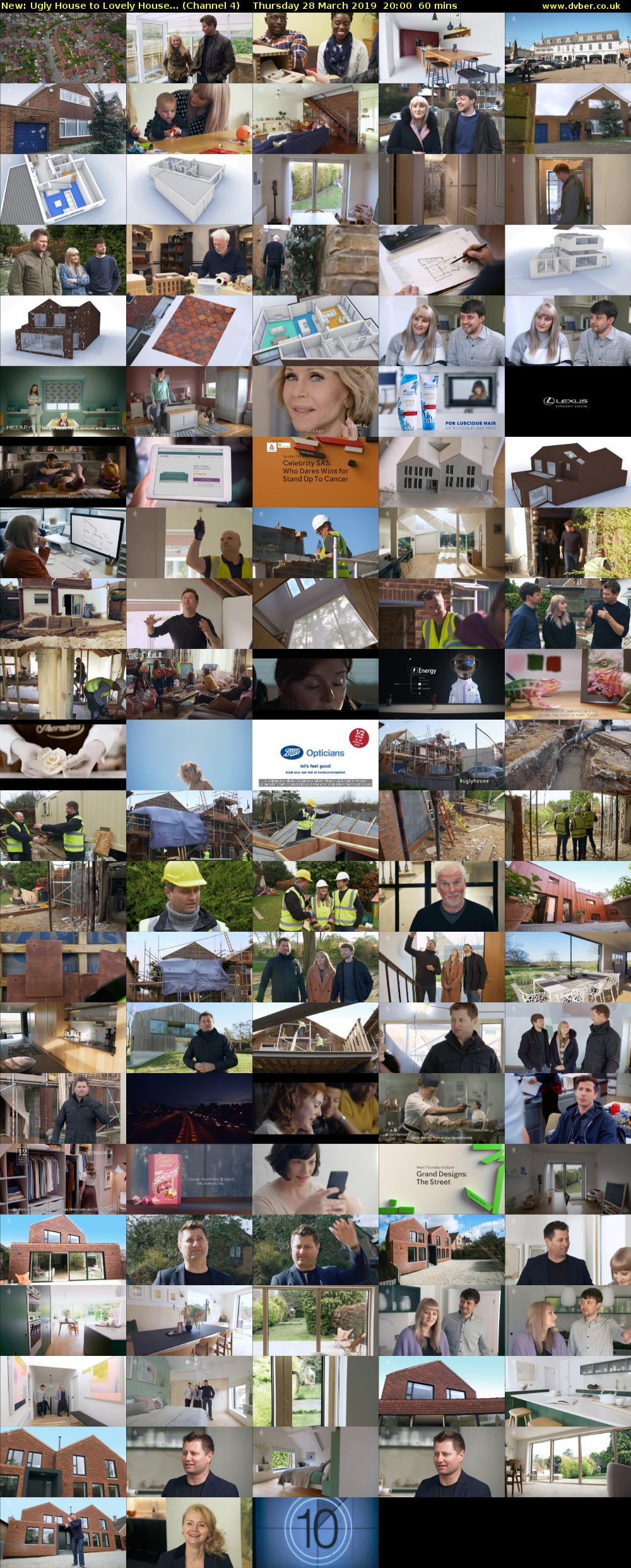 Ugly House to Lovely House... (Channel 4) Thursday 28 March 2019 20:00 - 21:00