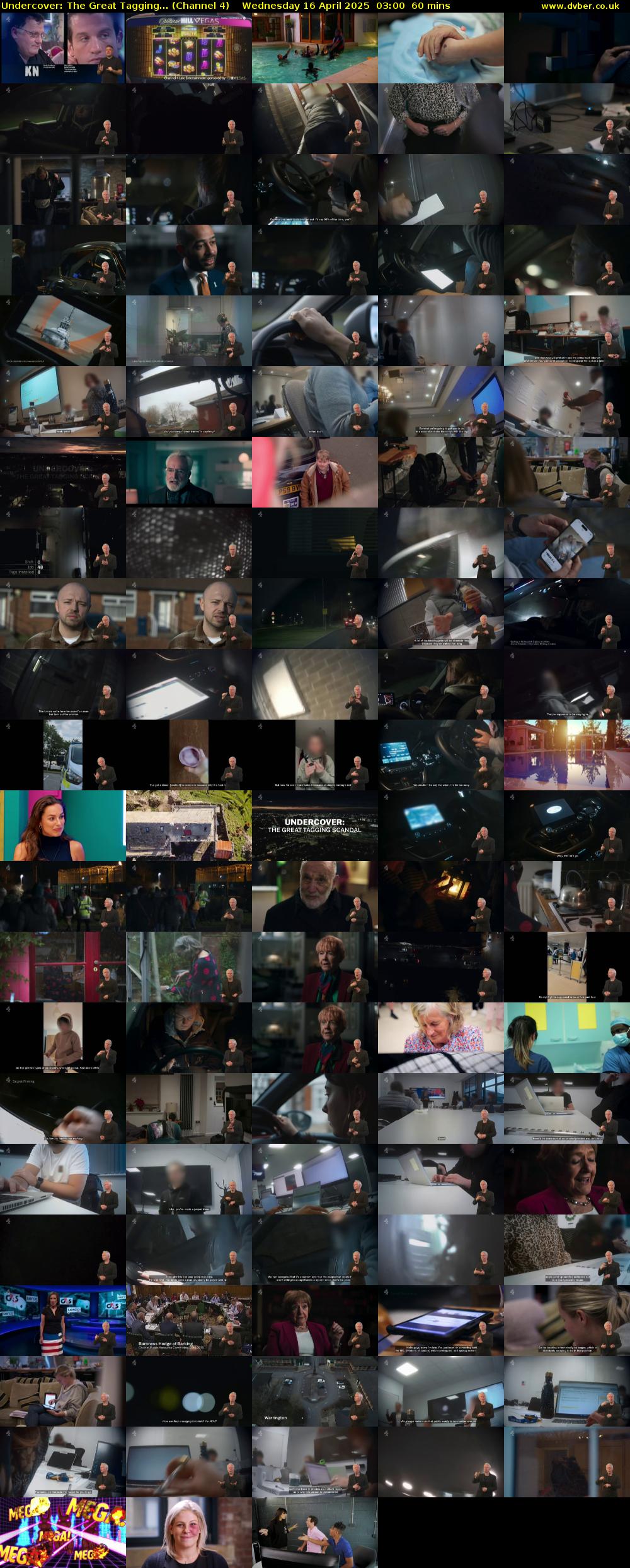 Undercover: The Great Tagging... (Channel 4) Wednesday 16 April 2025 03:00 - 04:00