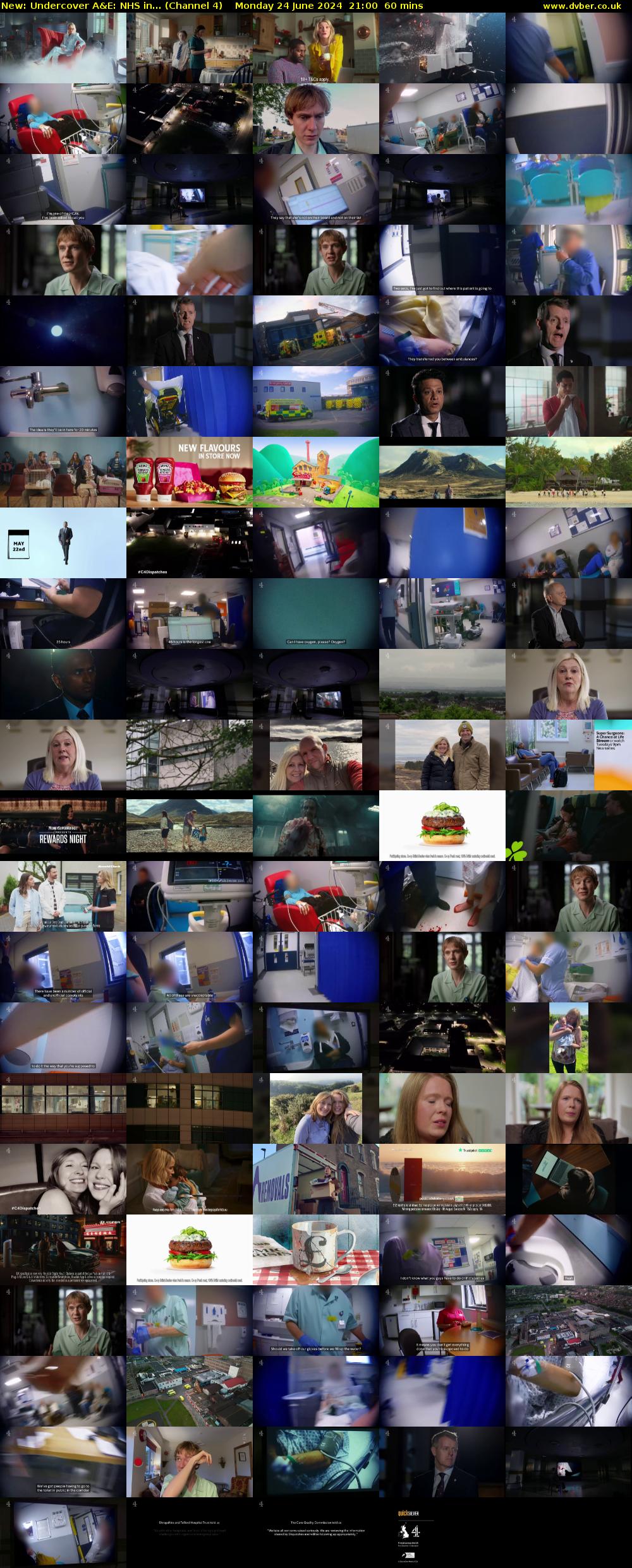 Undercover A&E: NHS in... (Channel 4) Monday 24 June 2024 21:00 - 22:00