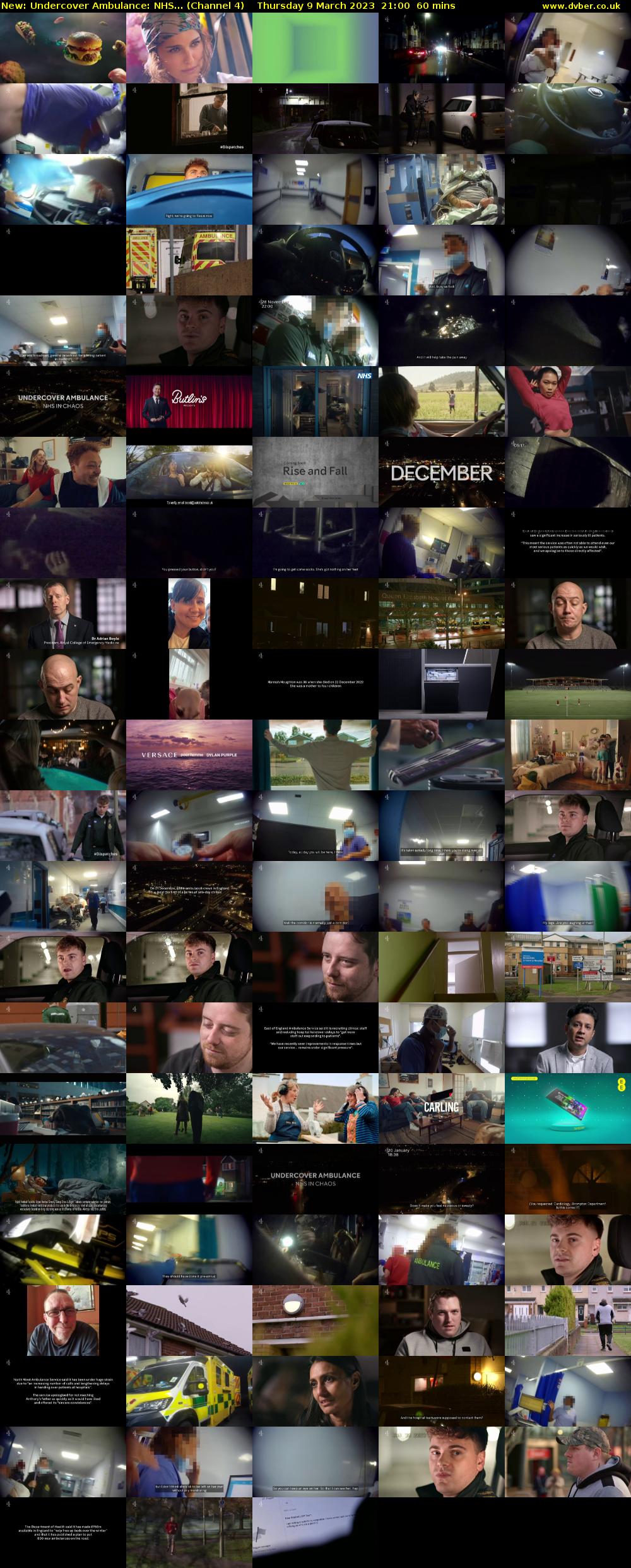 Undercover Ambulance: NHS... (Channel 4) Thursday 9 March 2023 21:00 - 22:00