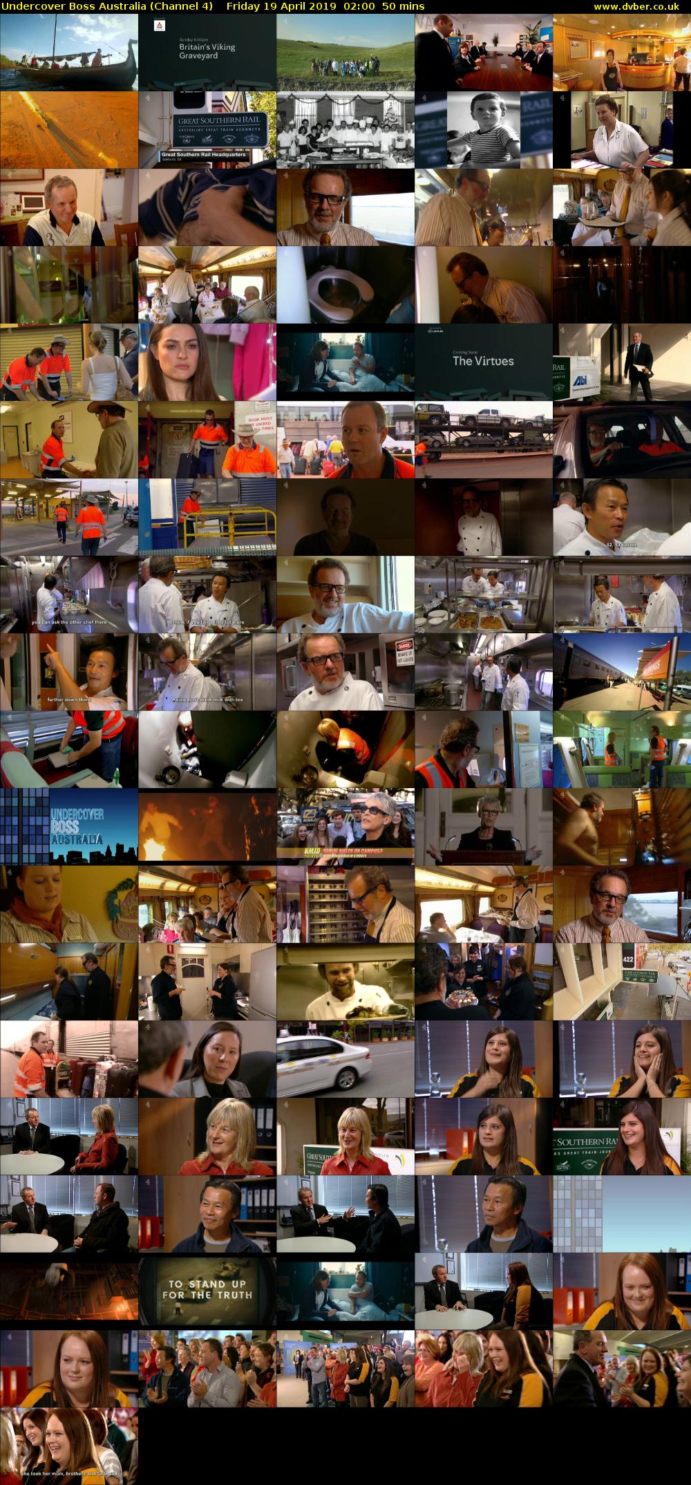 Undercover Boss Australia (Channel 4) Friday 19 April 2019 02:00 - 02:50