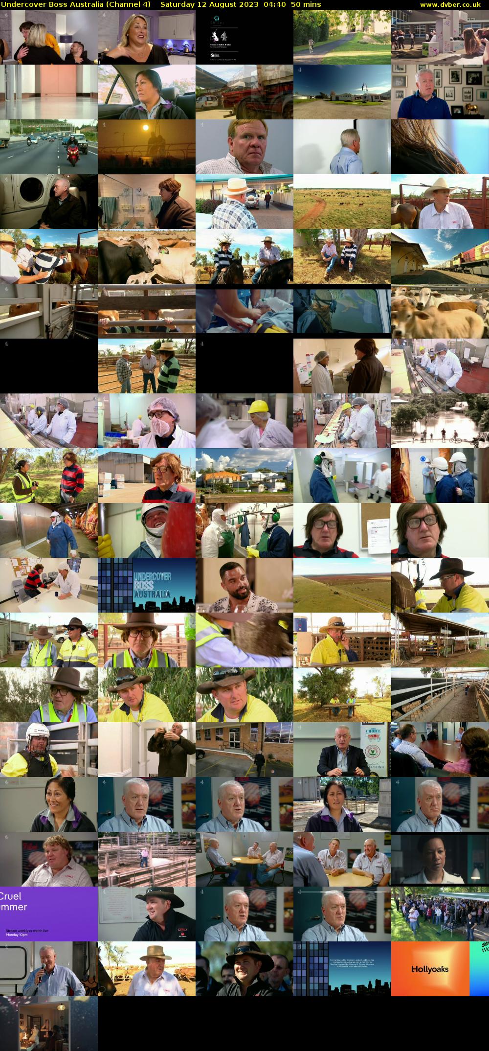 Undercover Boss Australia (Channel 4) Saturday 12 August 2023 04:40 - 05:30