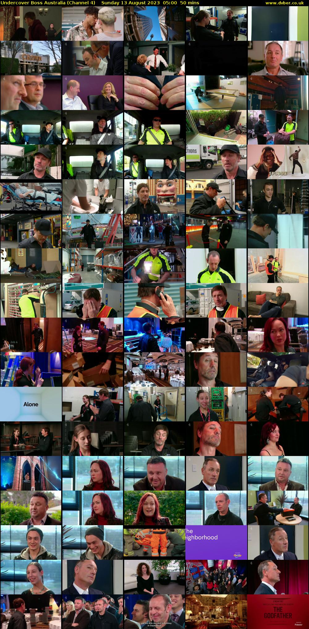 Undercover Boss Australia (Channel 4) Sunday 13 August 2023 05:00 - 05:50