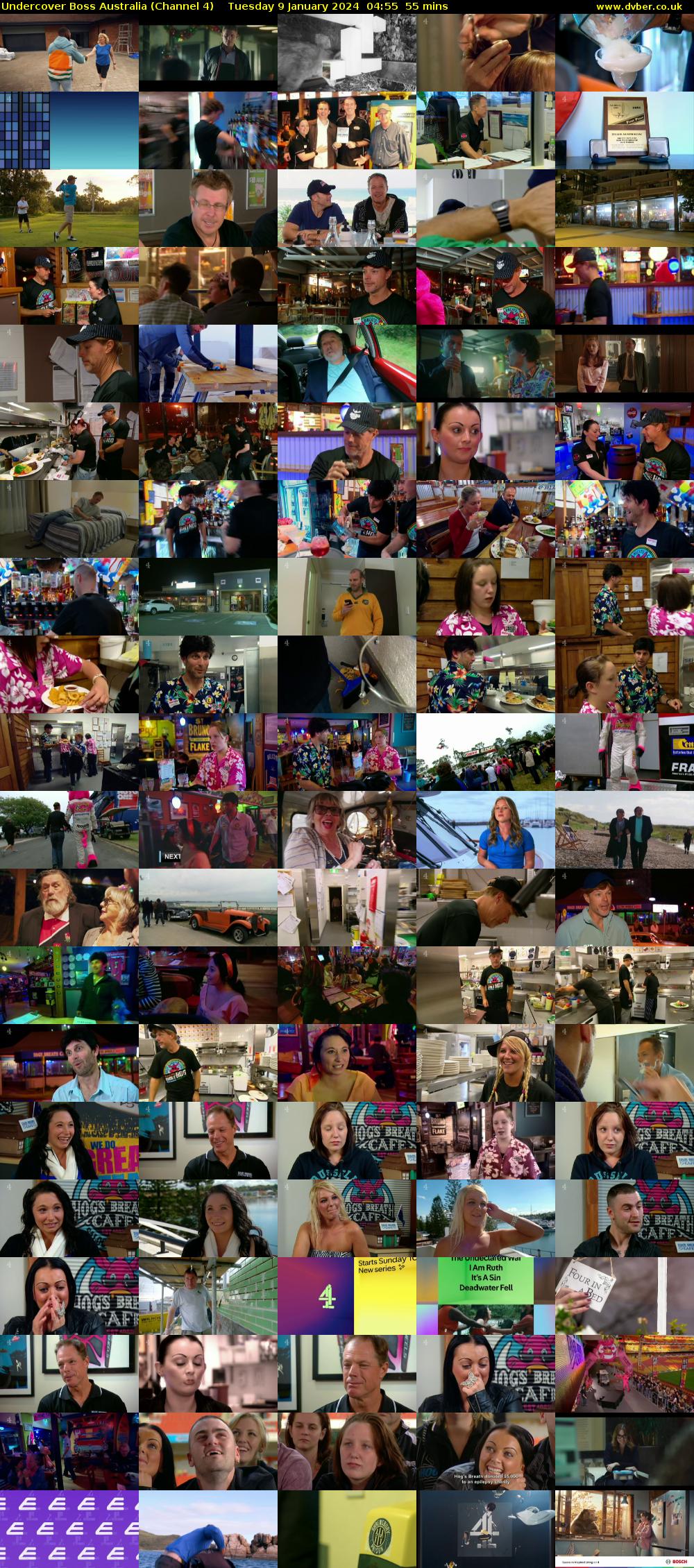 Undercover Boss Australia (Channel 4) Tuesday 9 January 2024 04:55 - 05:50