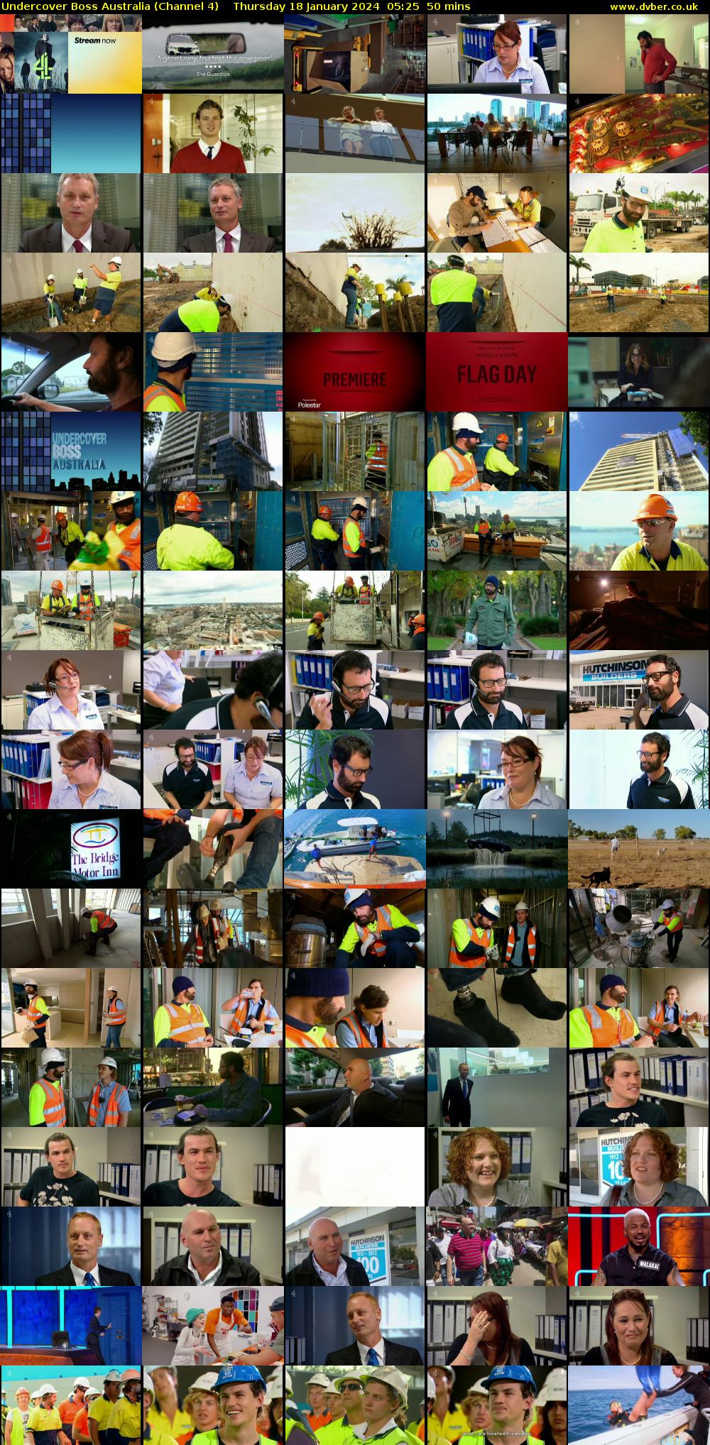 Undercover Boss Australia (Channel 4) Thursday 18 January 2024 05:25 - 06:15
