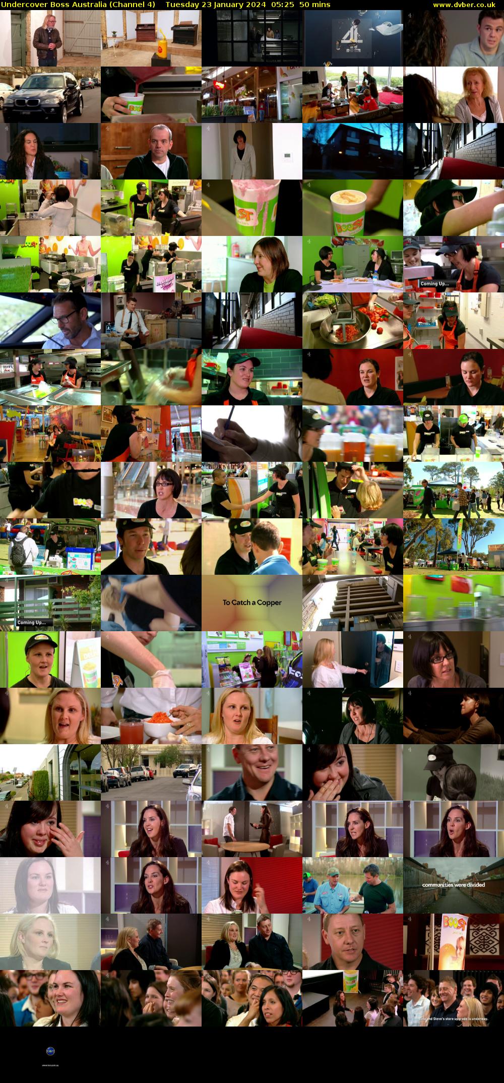 Undercover Boss Australia (Channel 4) Tuesday 23 January 2024 05:25 - 06:15
