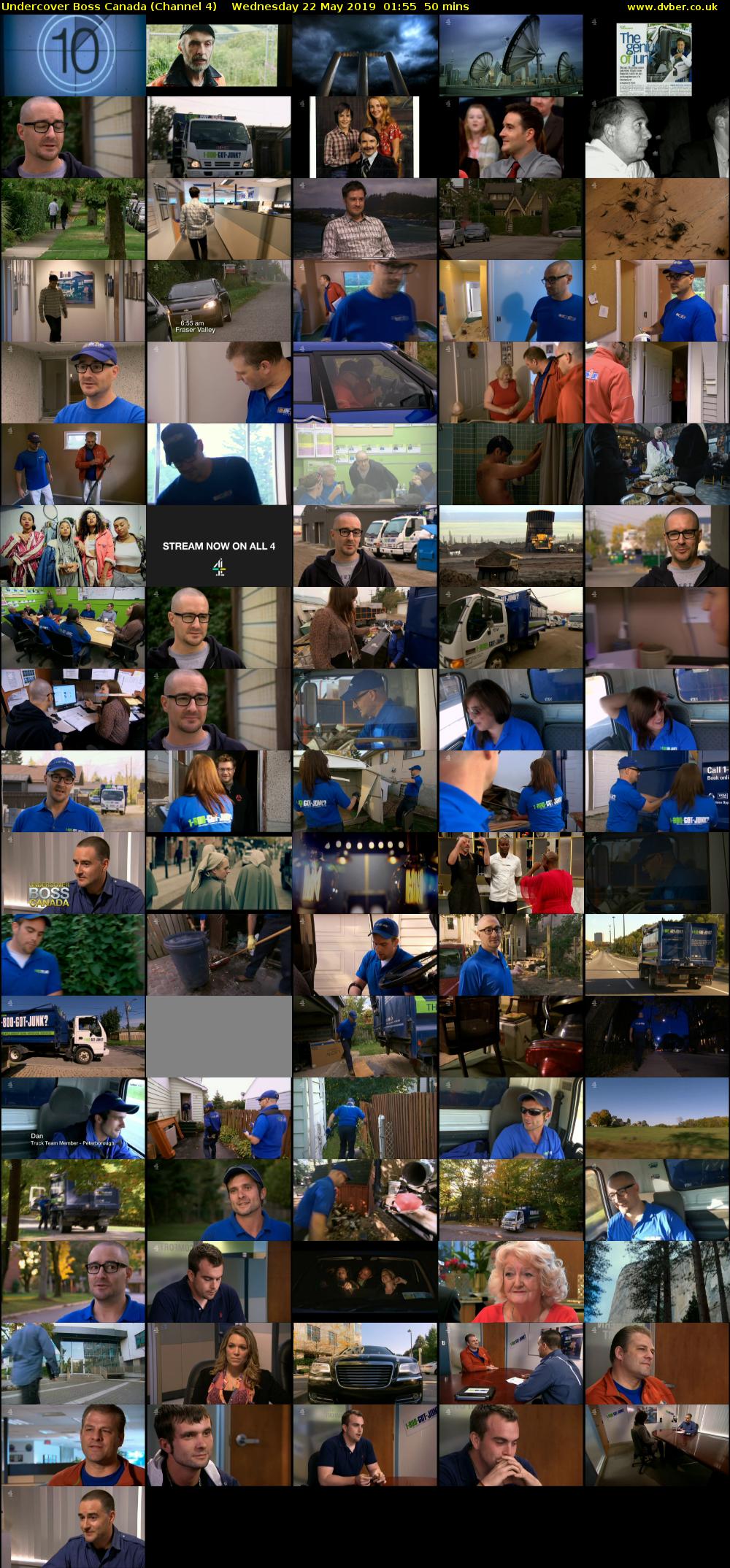 Undercover Boss Canada (Channel 4) Wednesday 22 May 2019 01:55 - 02:45