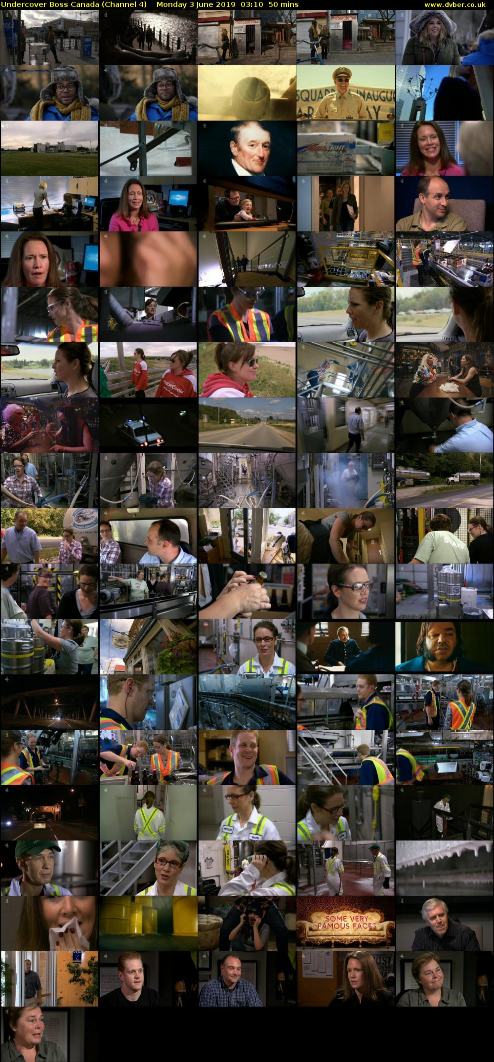 Undercover Boss Canada (Channel 4) Monday 3 June 2019 03:10 - 04:00