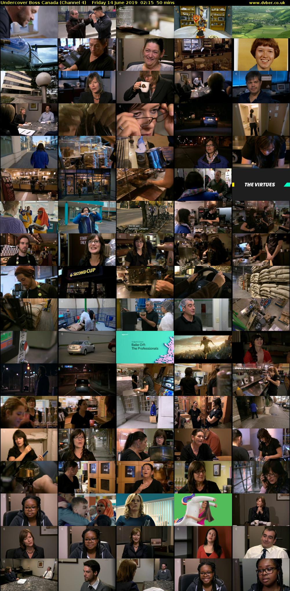 Undercover Boss Canada (Channel 4) Friday 14 June 2019 02:15 - 03:05