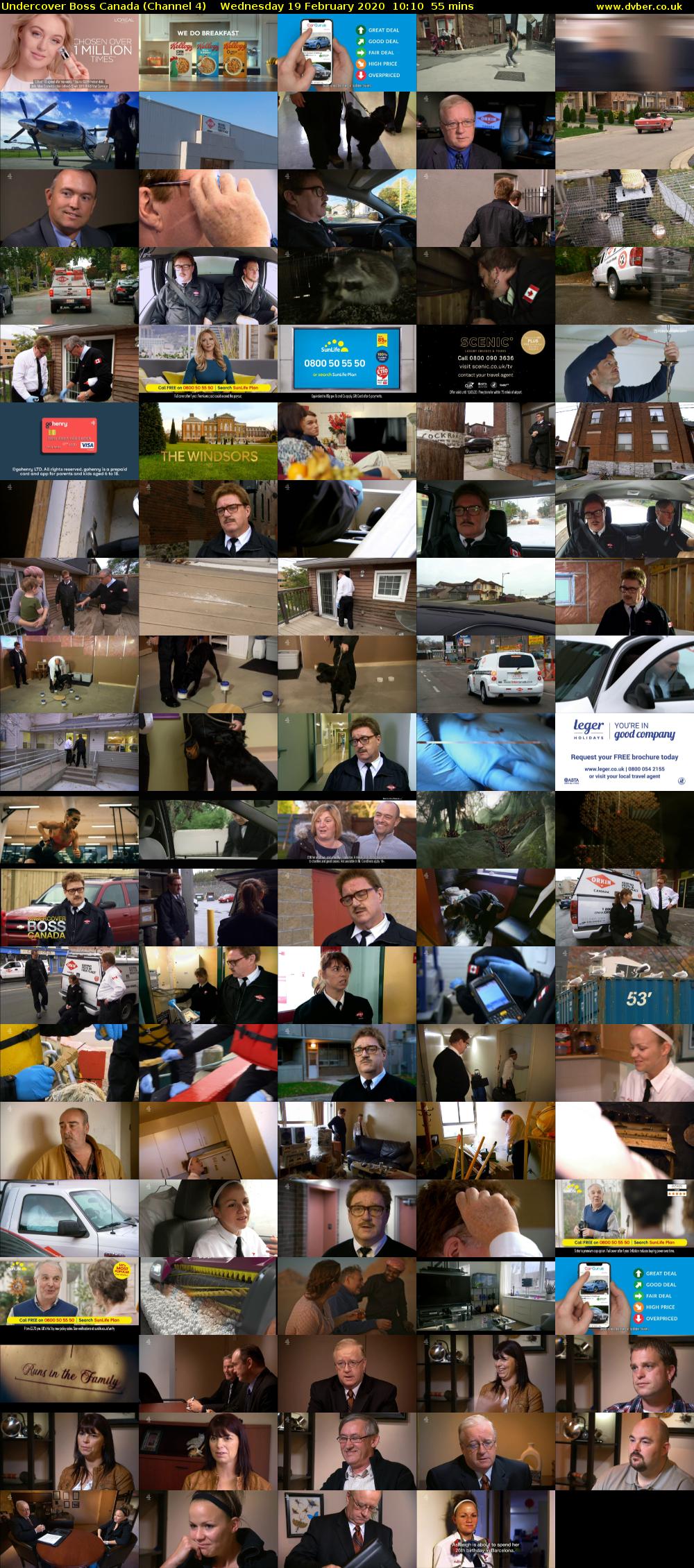 Undercover Boss Canada (Channel 4) Wednesday 19 February 2020 10:10 - 11:05