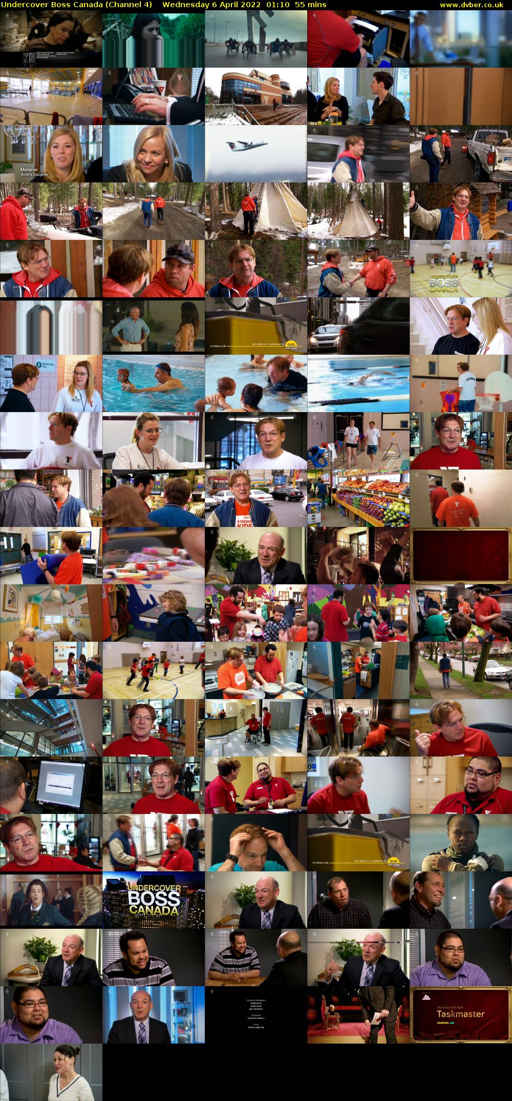 Undercover Boss Canada (Channel 4) Wednesday 6 April 2022 01:10 - 02:05