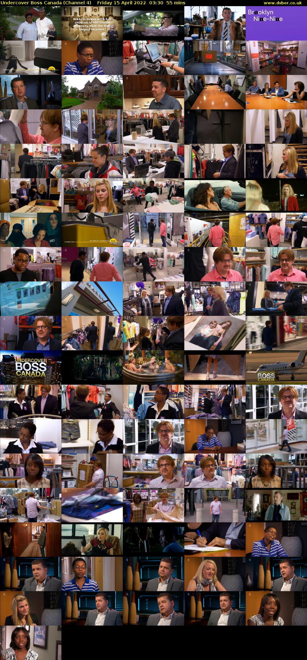 Undercover Boss Canada (Channel 4) Friday 15 April 2022 03:30 - 04:25