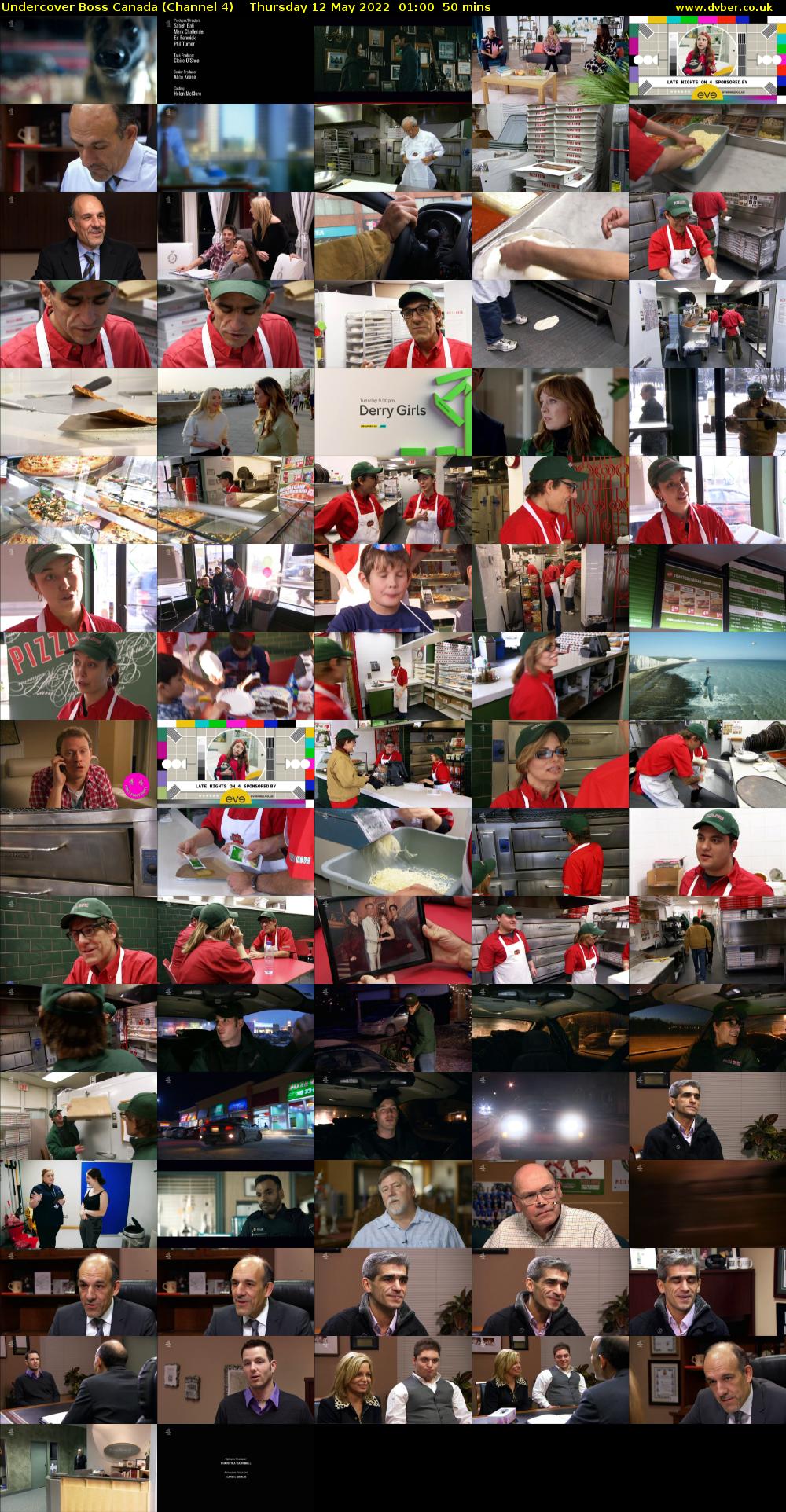 Undercover Boss Canada (Channel 4) Thursday 12 May 2022 01:00 - 01:50