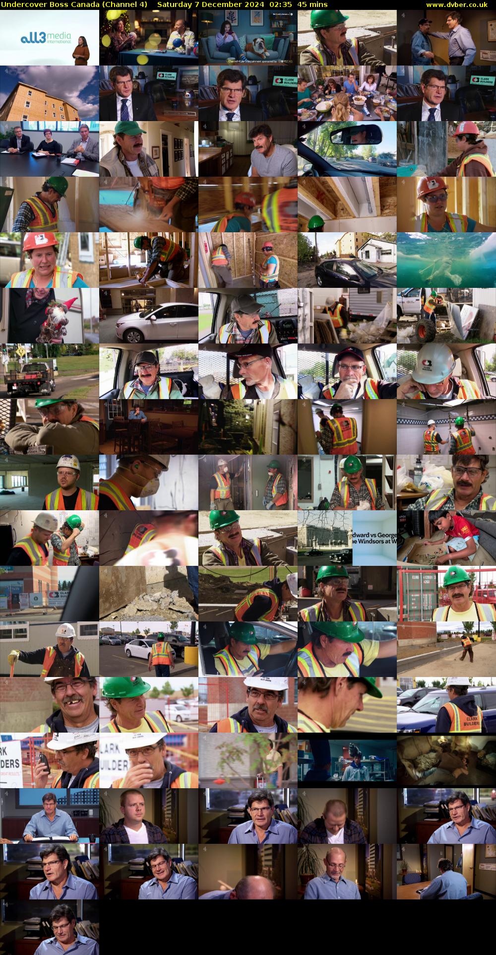 Undercover Boss Canada (Channel 4) Saturday 7 December 2024 02:35 - 03:20