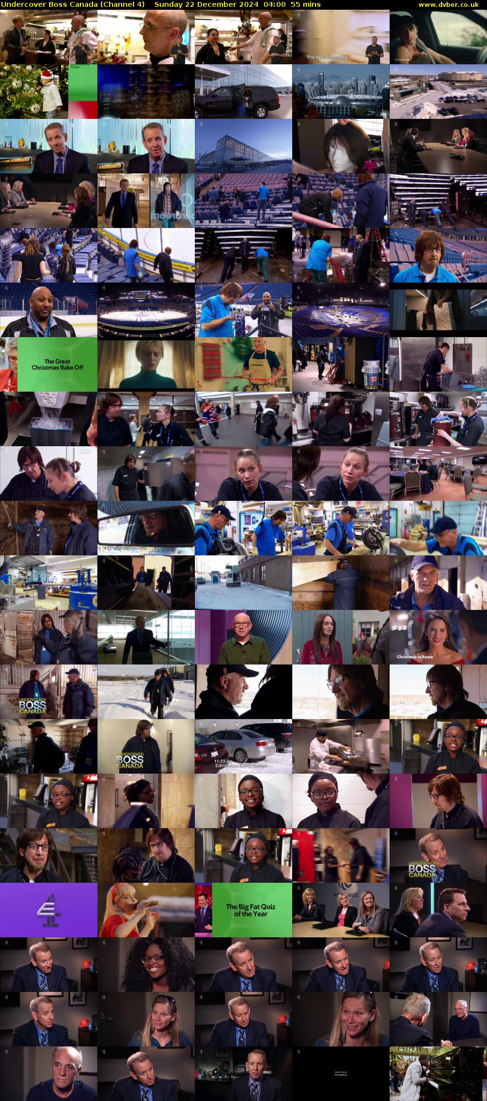 Undercover Boss Canada (Channel 4) Sunday 22 December 2024 04:00 - 04:55