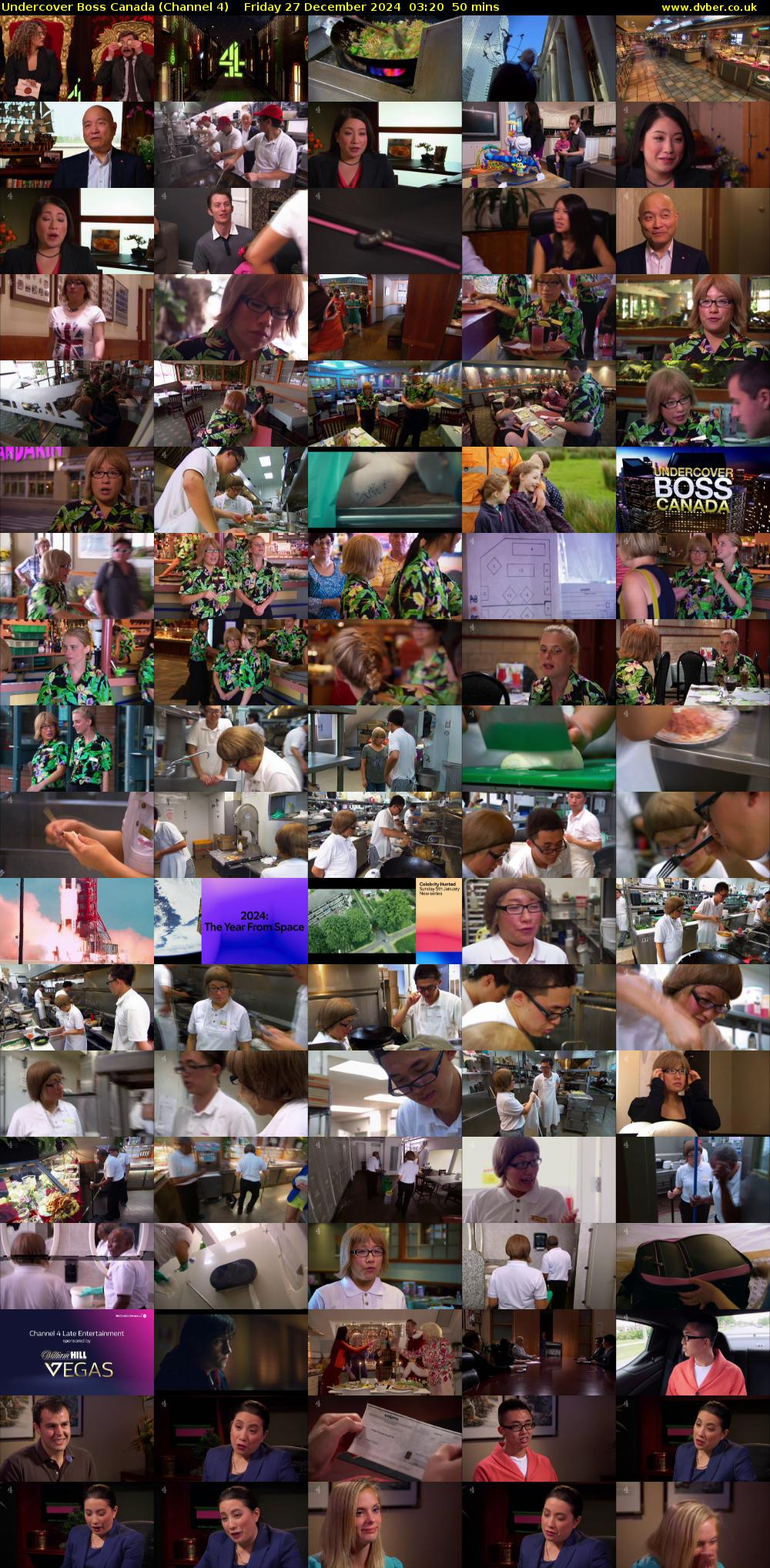 Undercover Boss Canada (Channel 4) Friday 27 December 2024 03:20 - 04:10
