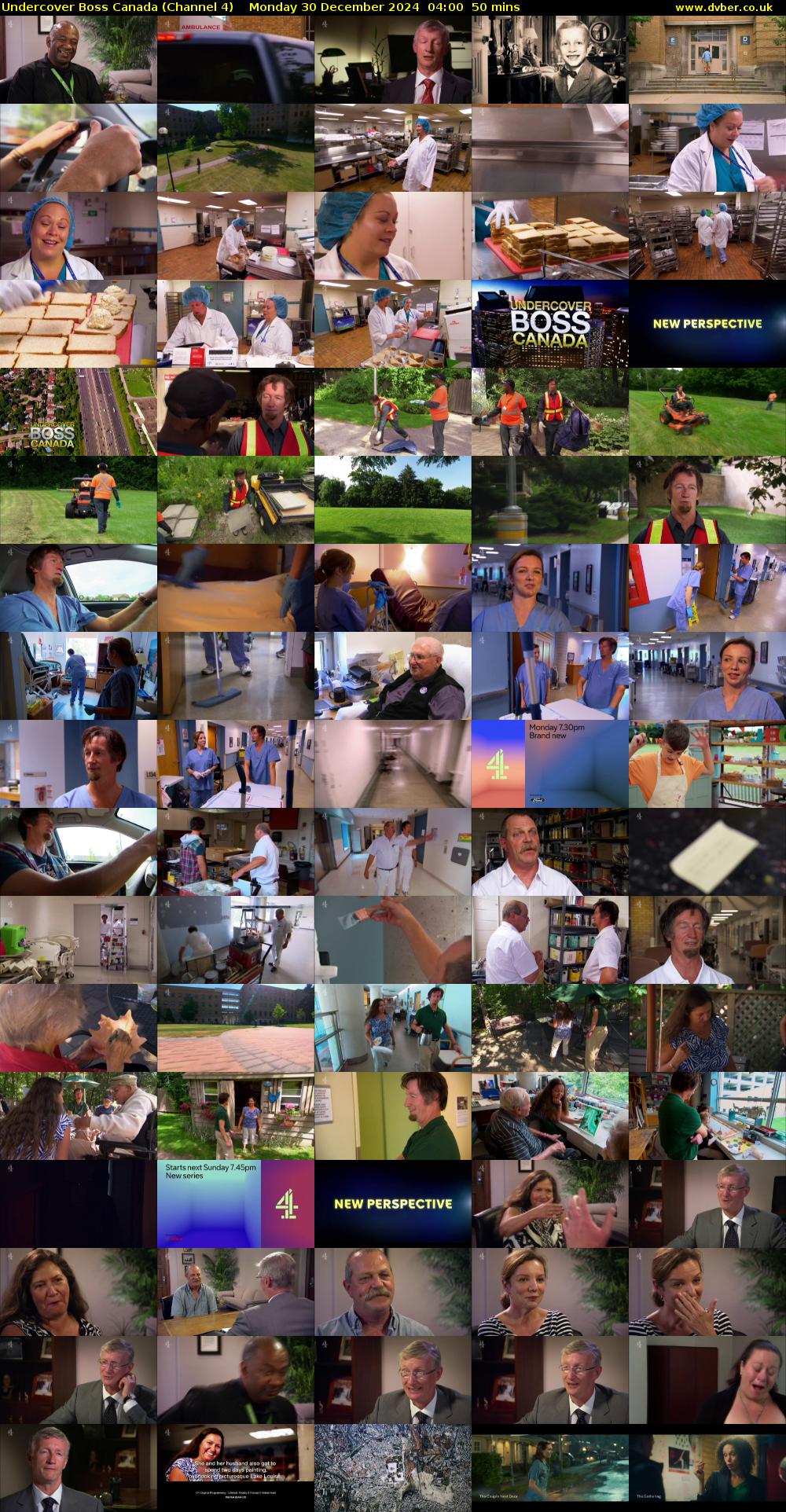 Undercover Boss Canada (Channel 4) Monday 30 December 2024 04:00 - 04:50