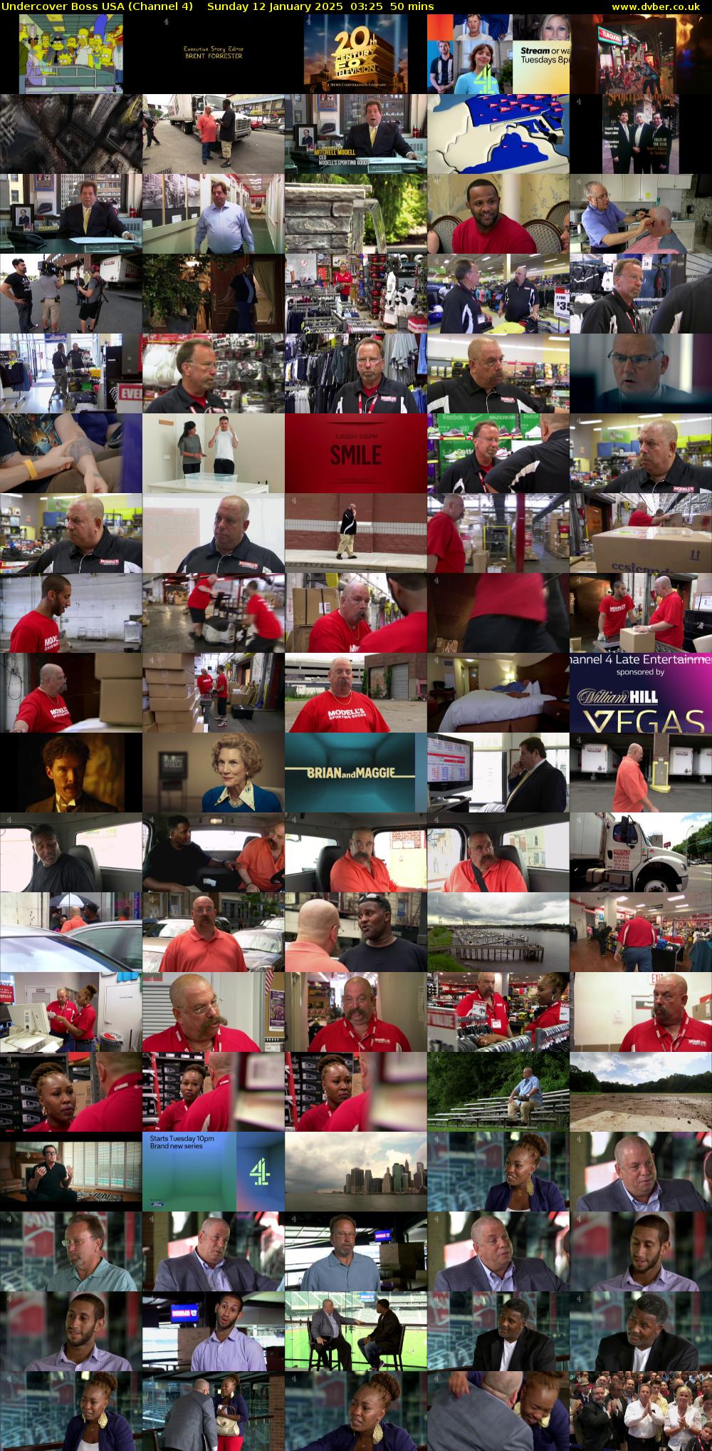 Undercover Boss USA (Channel 4) Sunday 12 January 2025 03:25 - 04:15