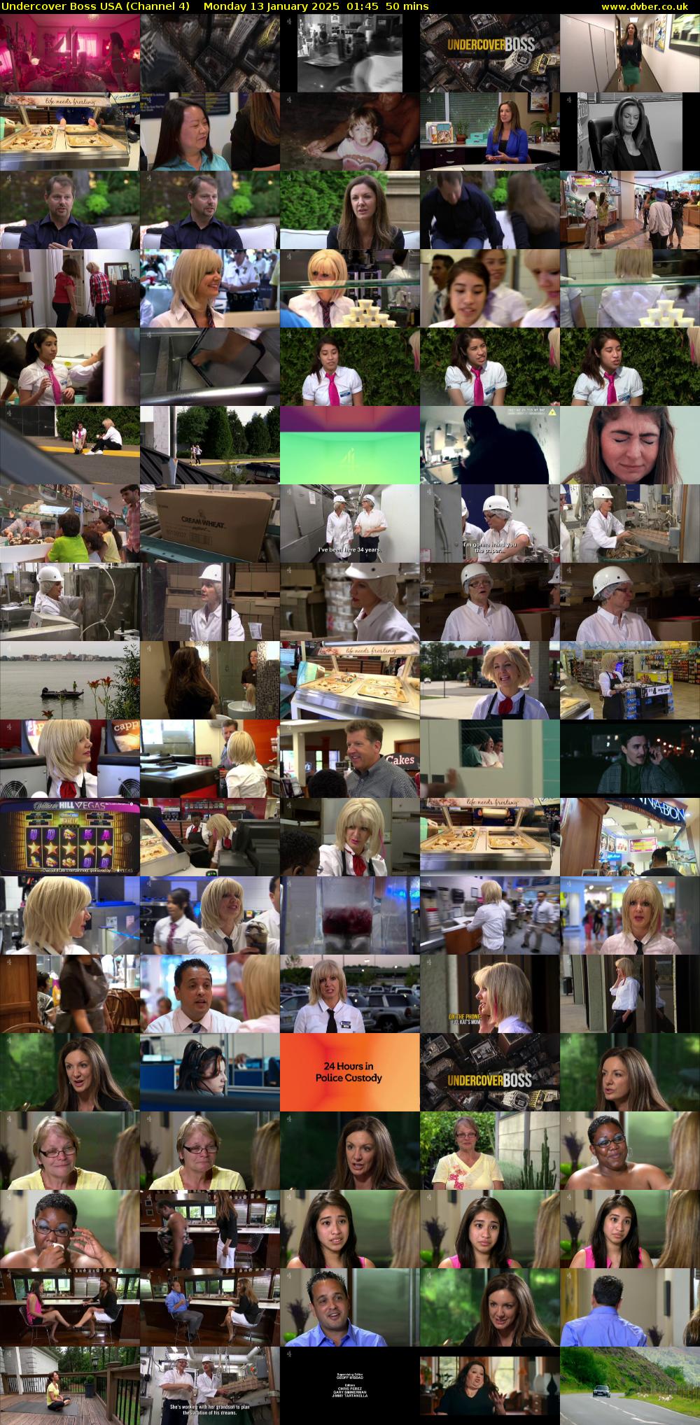 Undercover Boss USA (Channel 4) Monday 13 January 2025 01:45 - 02:35