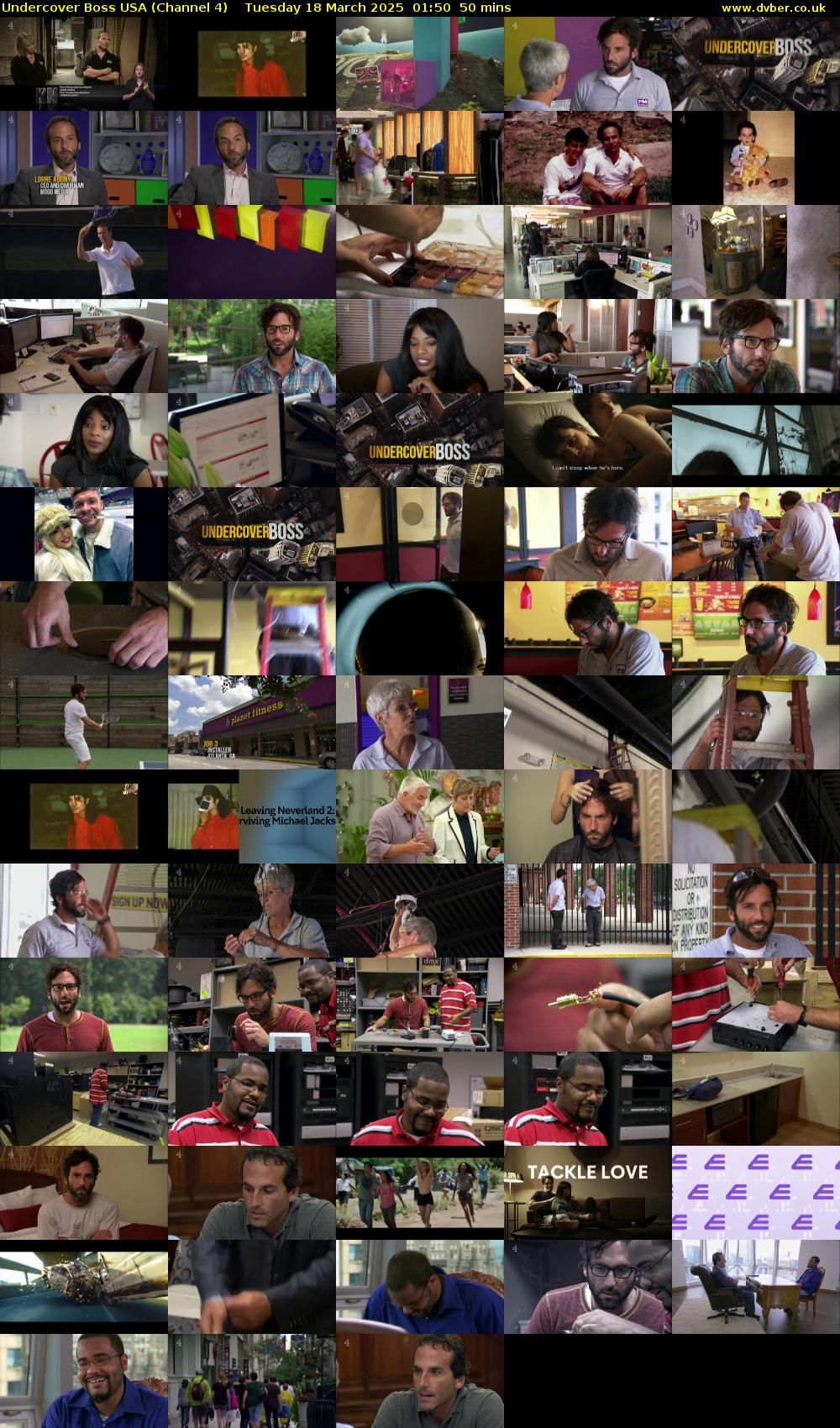 Undercover Boss USA (Channel 4) Tuesday 18 March 2025 01:50 - 02:40
