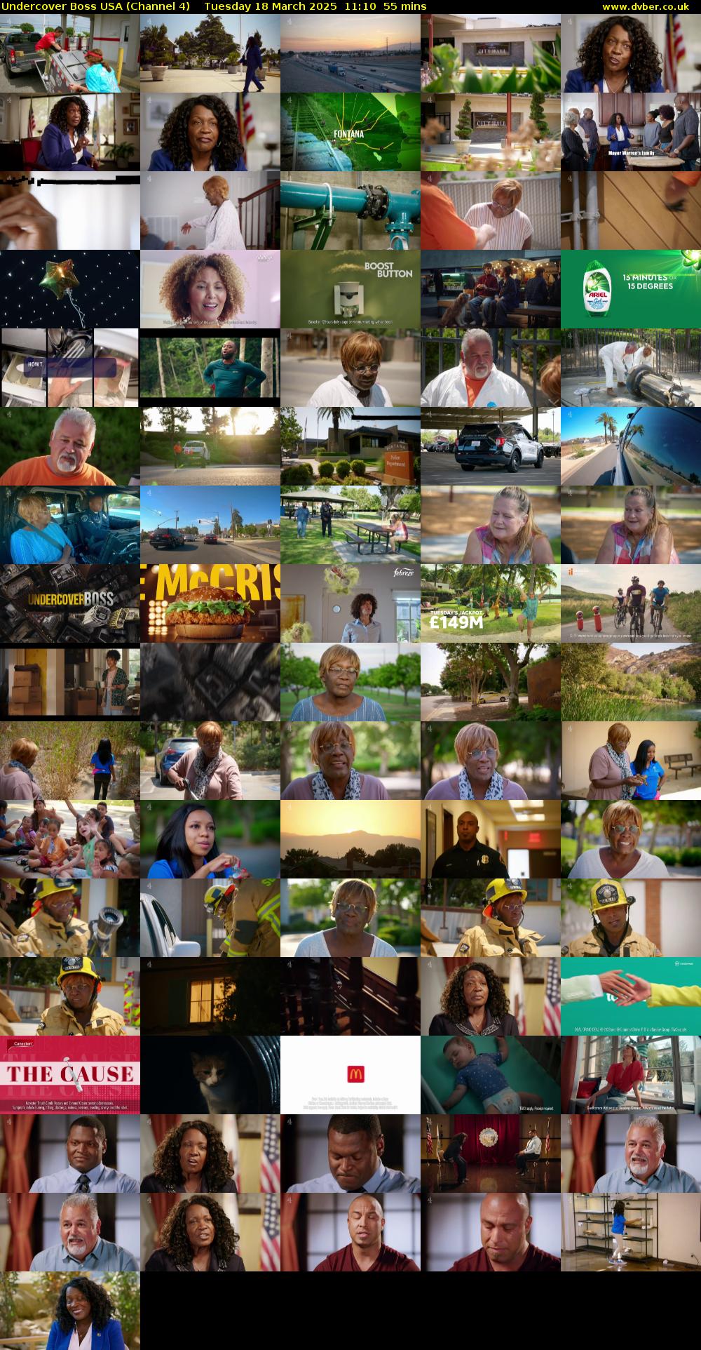 Undercover Boss USA (Channel 4) Tuesday 18 March 2025 11:10 - 12:05