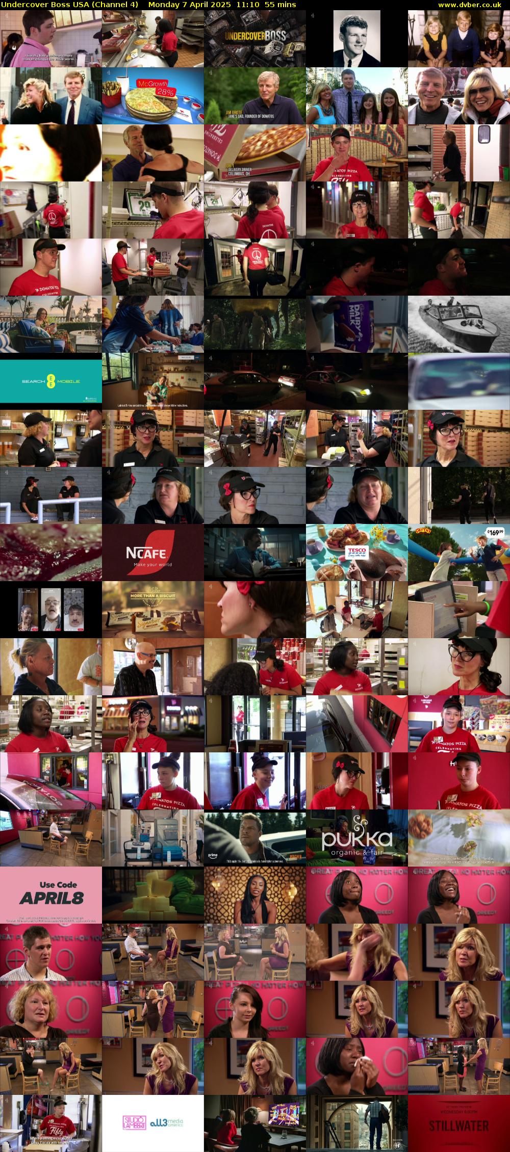 Undercover Boss USA (Channel 4) Monday 7 April 2025 11:10 - 12:05