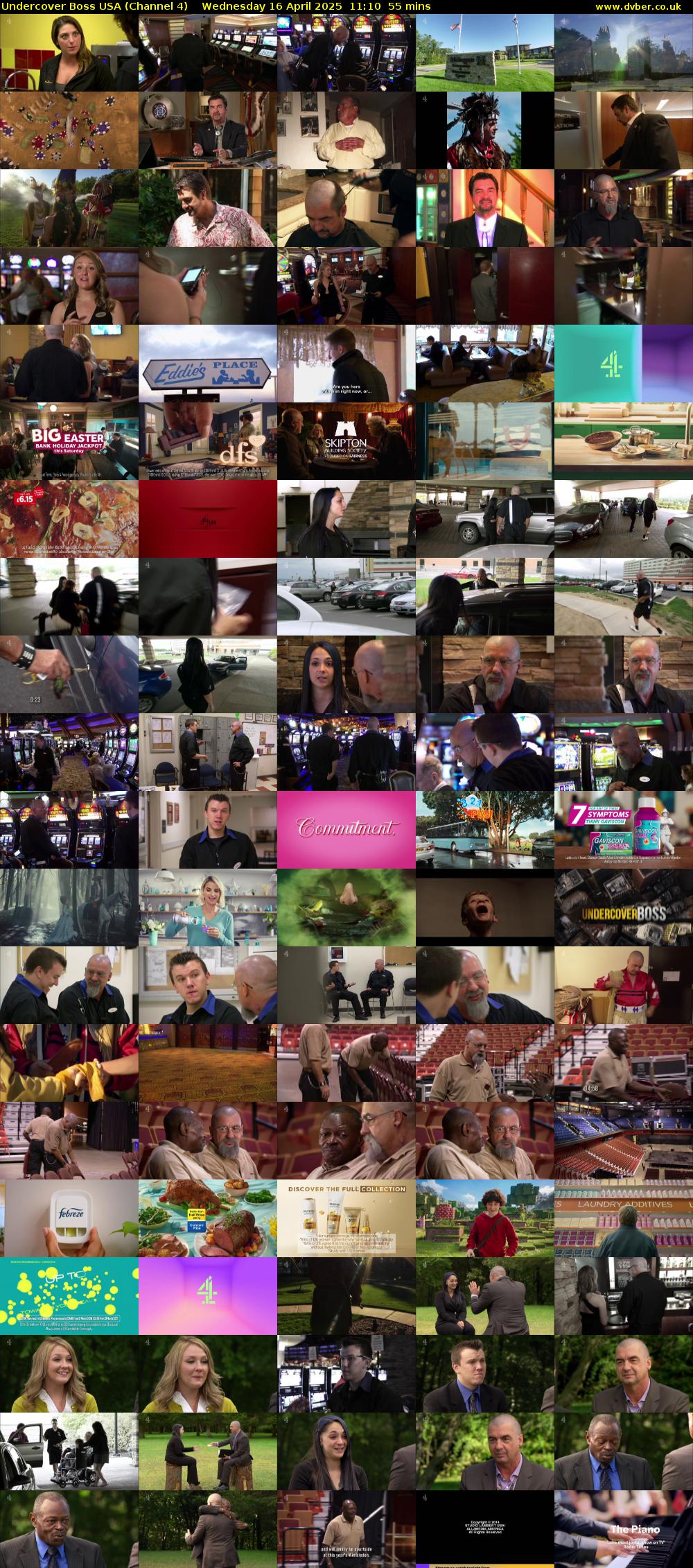 Undercover Boss USA (Channel 4) Wednesday 16 April 2025 11:10 - 12:05