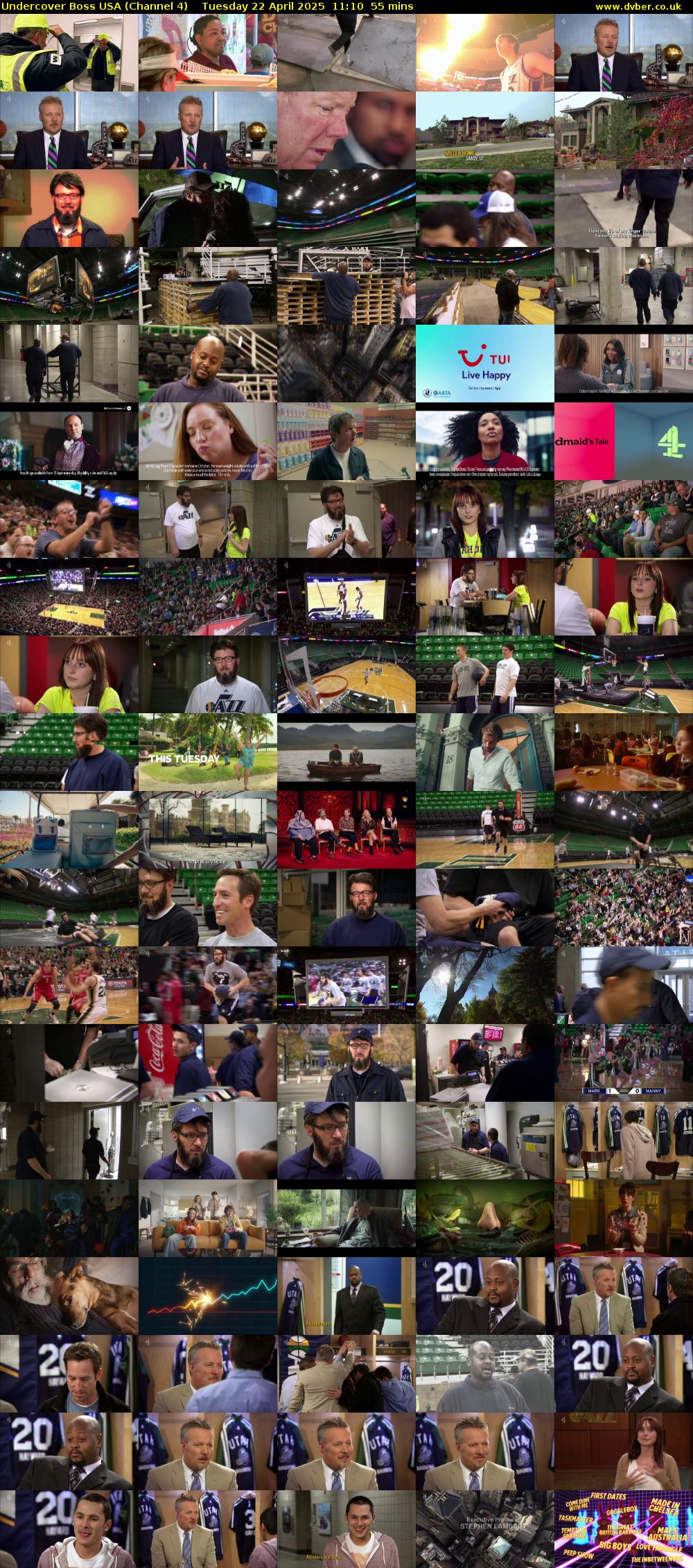 Undercover Boss USA (Channel 4) Tuesday 22 April 2025 11:10 - 12:05