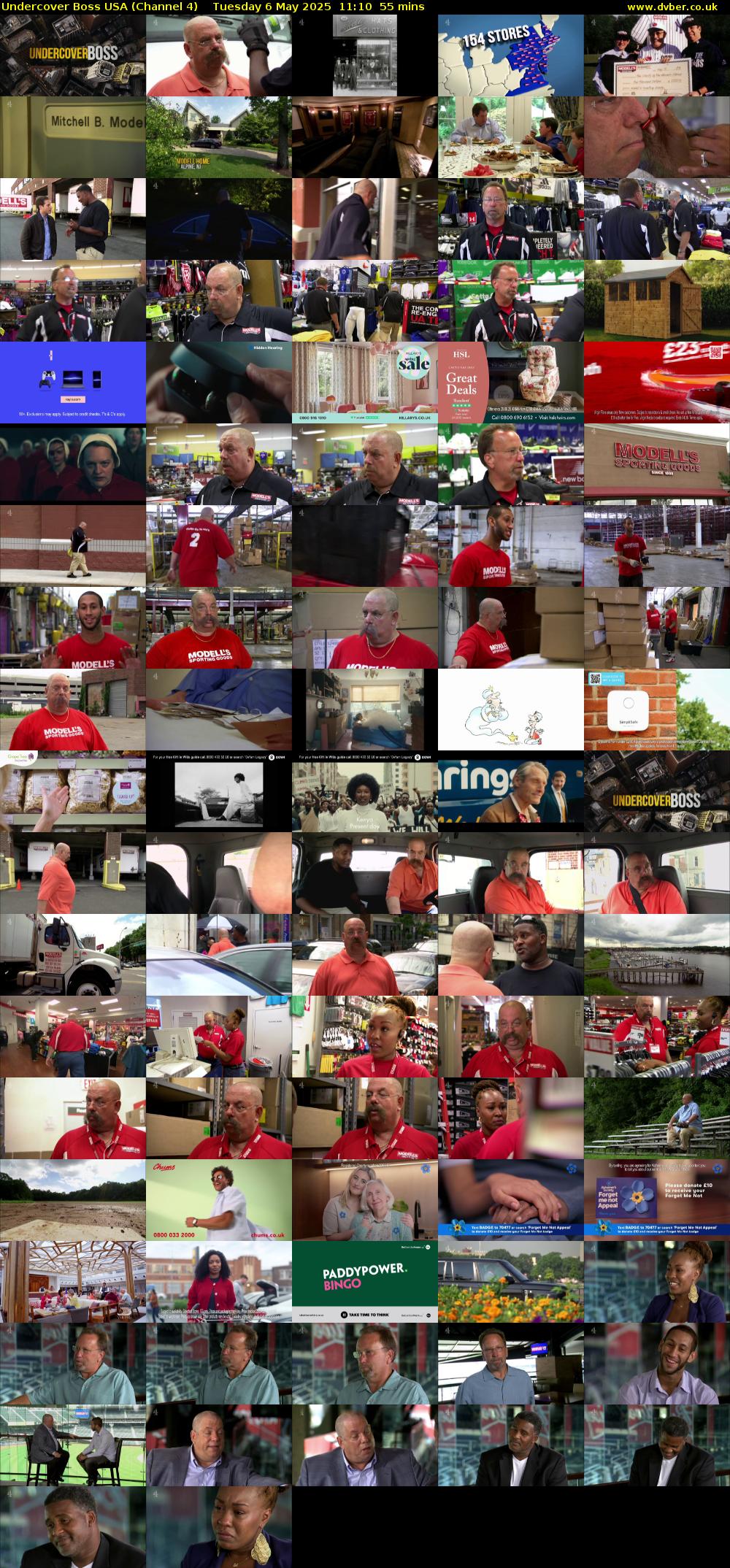Undercover Boss USA (Channel 4) Tuesday 6 May 2025 11:10 - 12:05