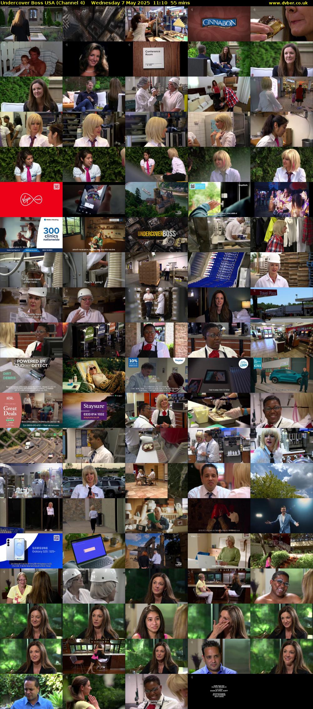 Undercover Boss USA (Channel 4) Wednesday 7 May 2025 11:10 - 12:05