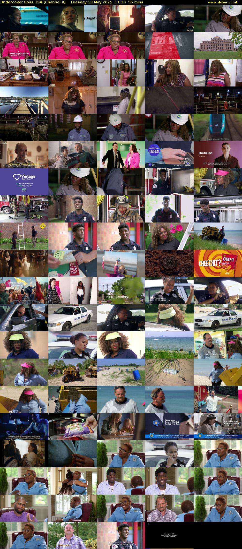 Undercover Boss USA (Channel 4) Tuesday 13 May 2025 11:10 - 12:05