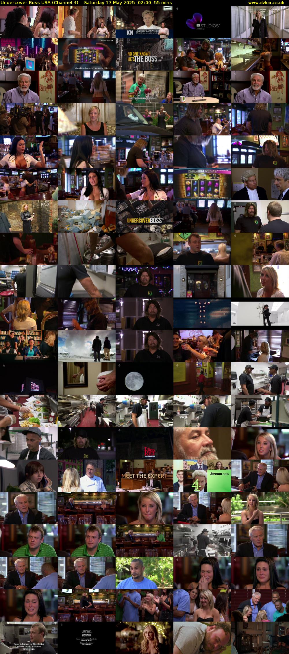 Undercover Boss USA (Channel 4) Saturday 17 May 2025 02:00 - 02:55