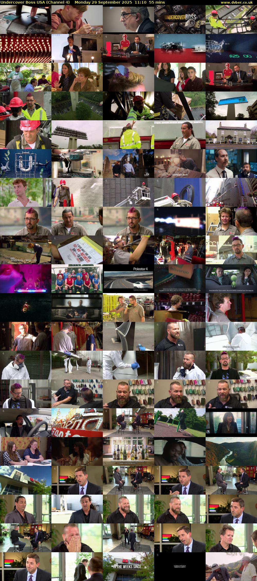 Undercover Boss USA (Channel 4) Monday 29 September 2025 11:10 - 12:05