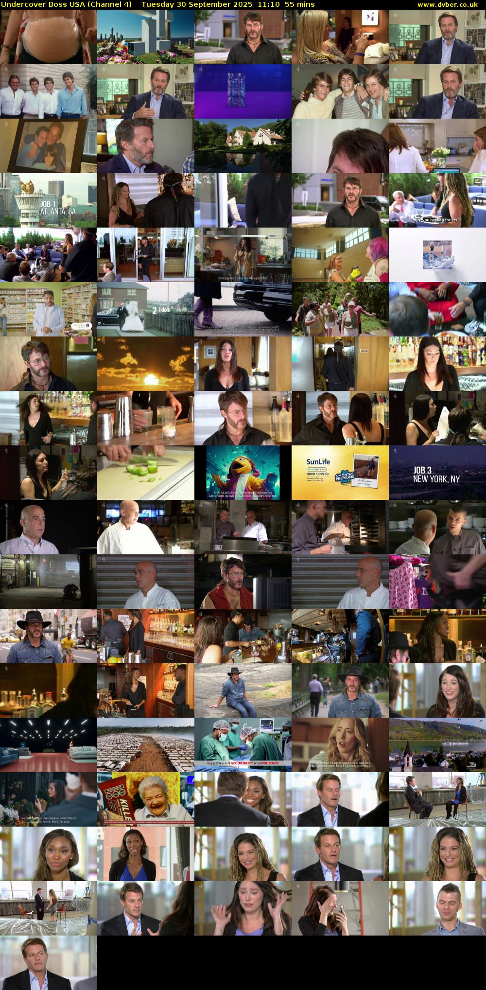 Undercover Boss USA (Channel 4) Tuesday 30 September 2025 11:10 - 12:05