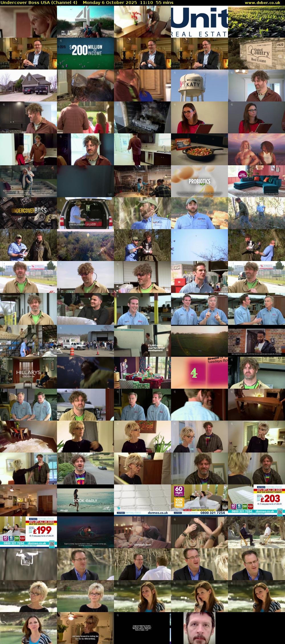 Undercover Boss USA (Channel 4) Monday 6 October 2025 11:10 - 12:05