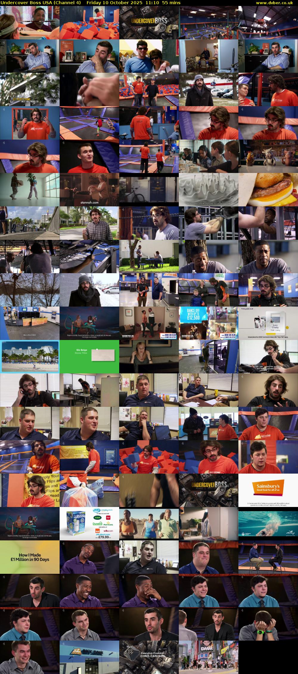 Undercover Boss USA (Channel 4) Friday 10 October 2025 11:10 - 12:05