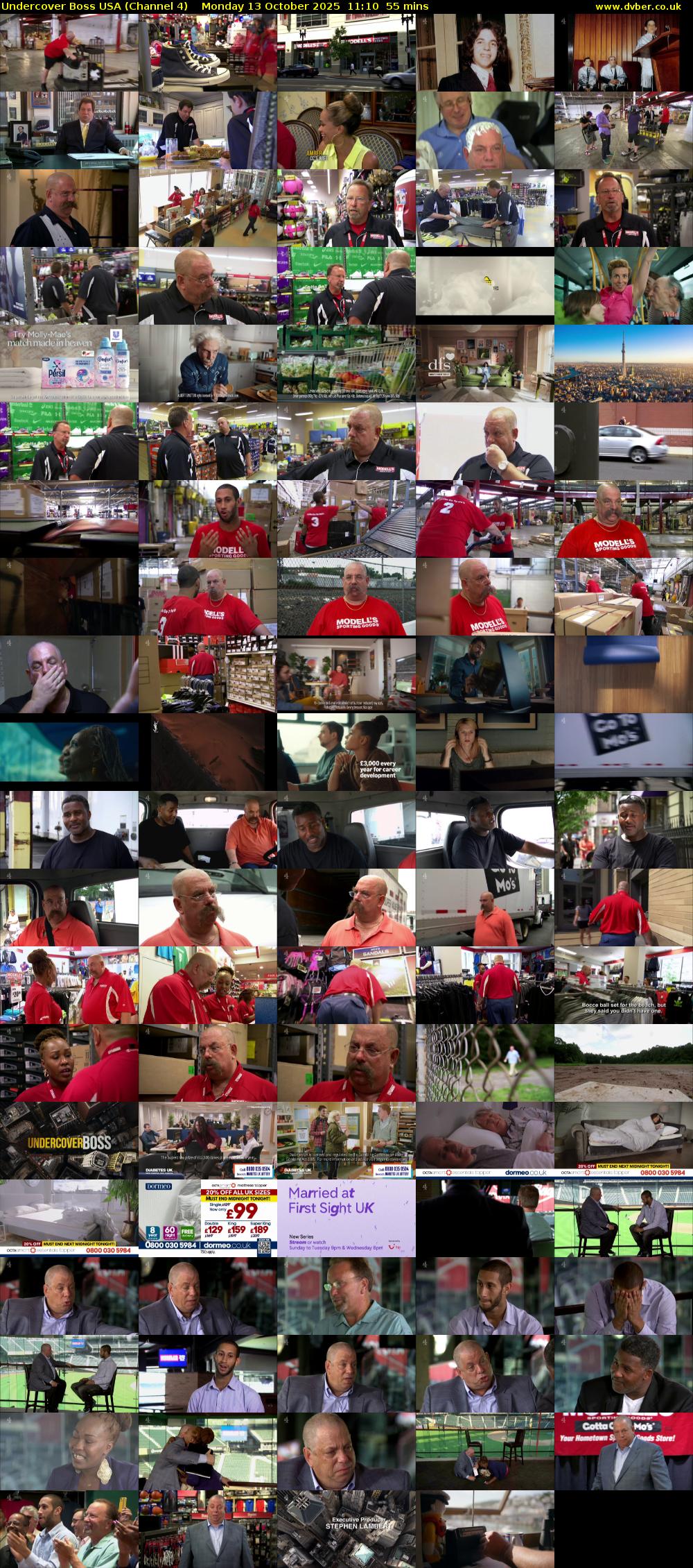 Undercover Boss USA (Channel 4) Monday 13 October 2025 11:10 - 12:05
