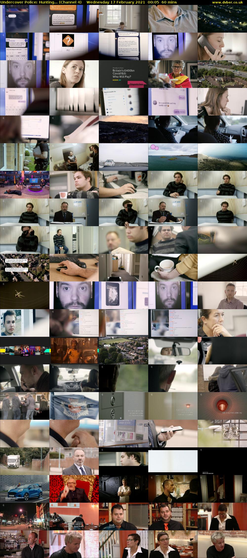 Undercover Police: Hunting... (Channel 4) Wednesday 17 February 2021 00:05 - 01:05