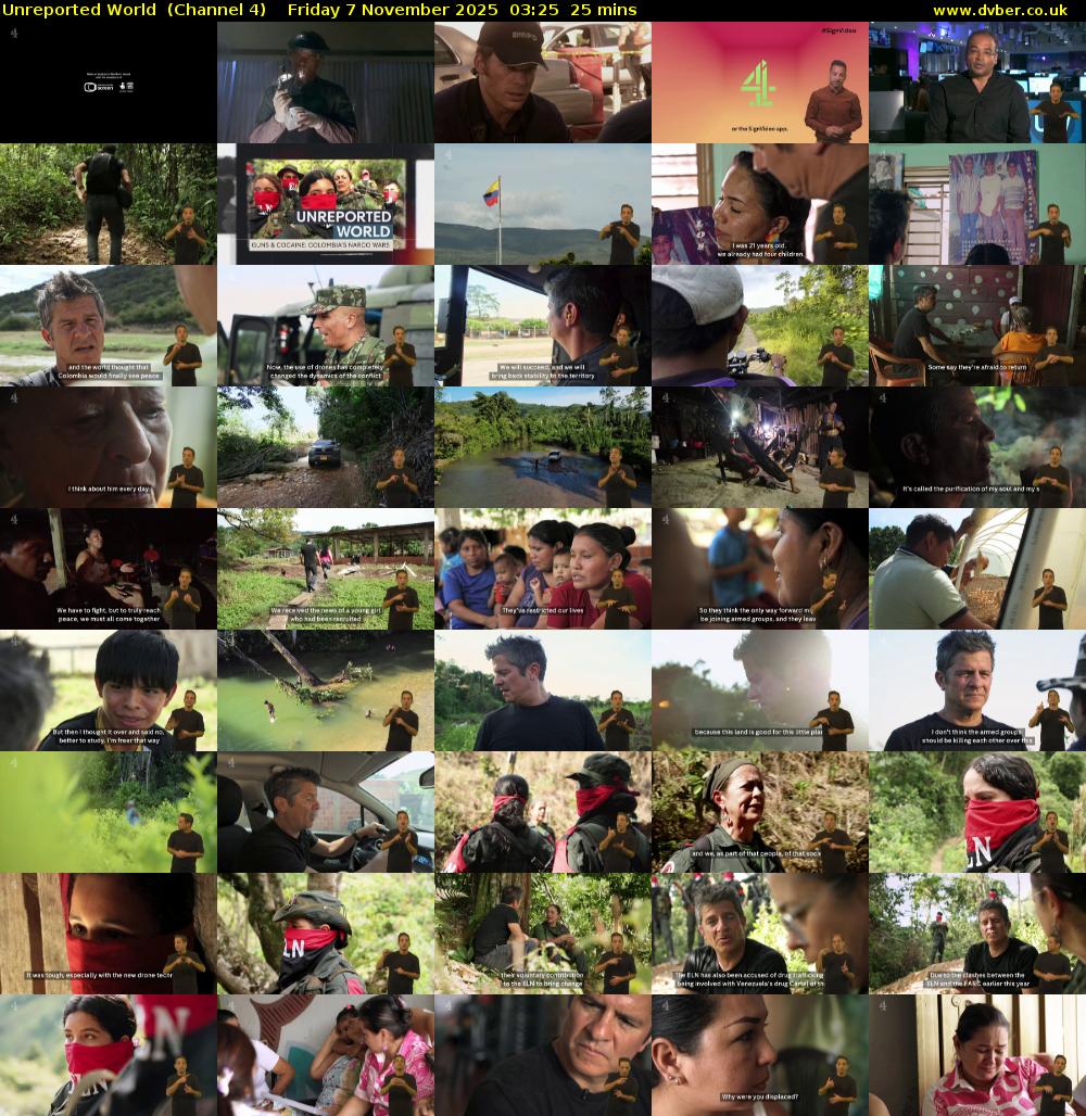 Unreported World  (Channel 4) Friday 7 November 2025 03:25 - 03:50