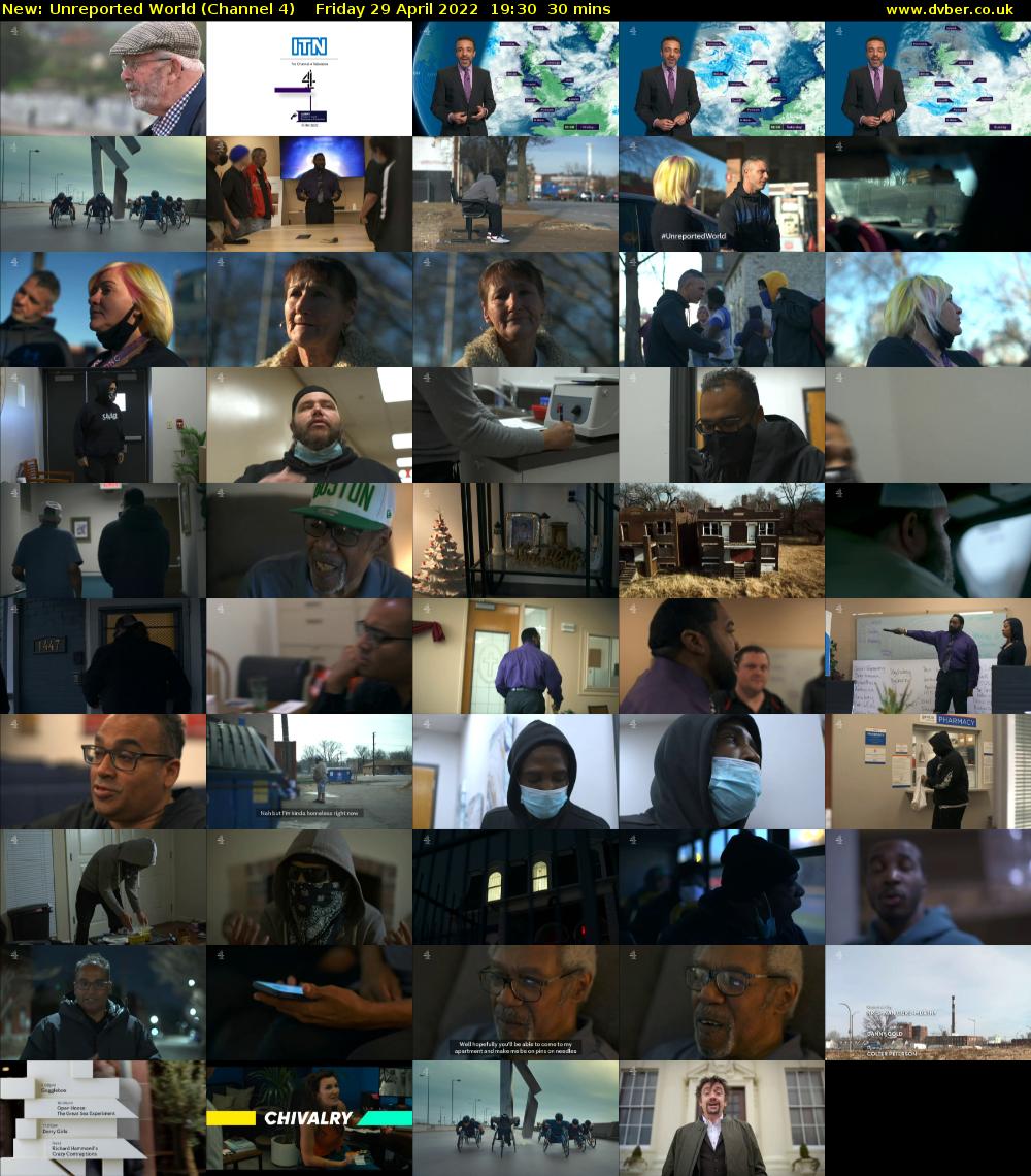 Unreported World (Channel 4) Friday 29 April 2022 19:30 - 20:00