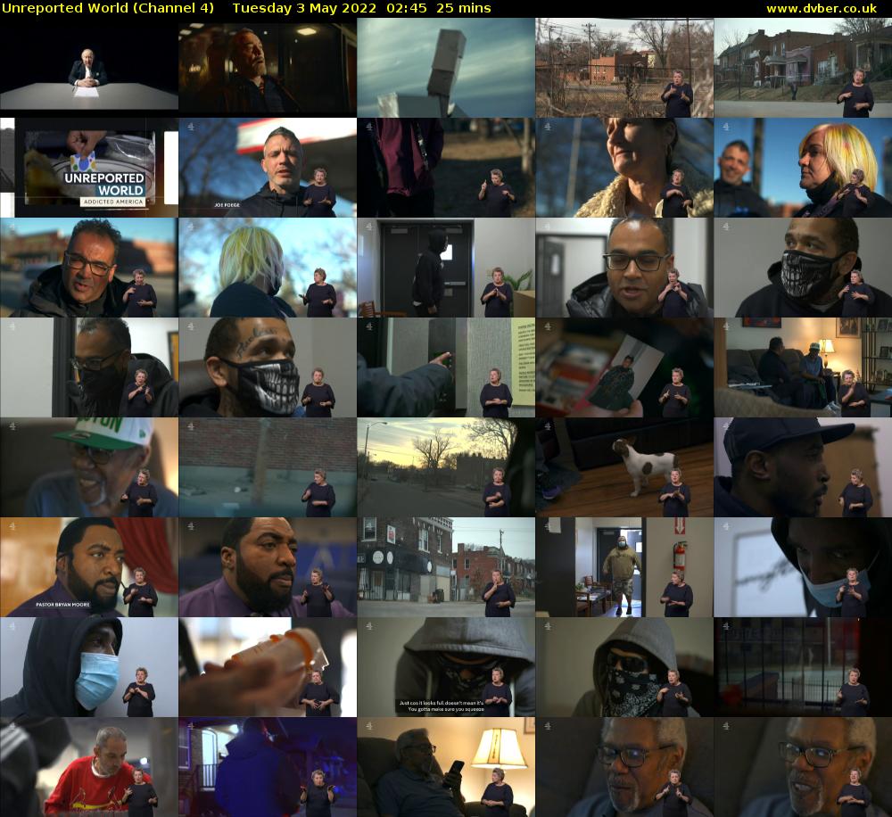 Unreported World (Channel 4) Tuesday 3 May 2022 02:45 - 03:10