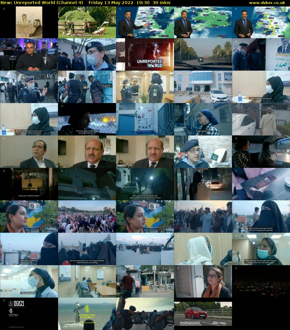 Unreported World (Channel 4) Friday 13 May 2022 19:30 - 20:00