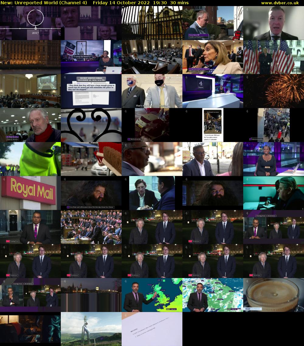 Unreported World (Channel 4) Friday 14 October 2022 19:30 - 20:00