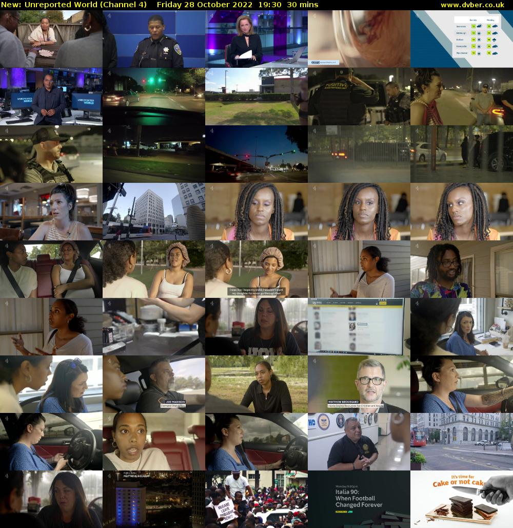 Unreported World (Channel 4) Friday 28 October 2022 19:30 - 20:00