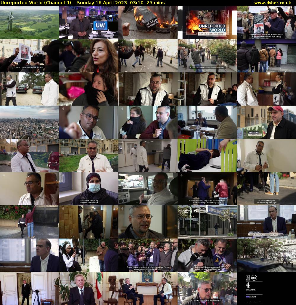 Unreported World (Channel 4) Sunday 16 April 2023 03:10 - 03:35