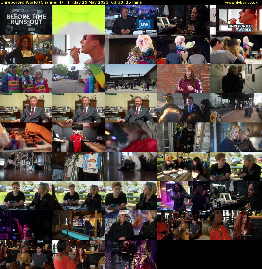 Unreported World (Channel 4) Friday 26 May 2023 03:30 - 03:55