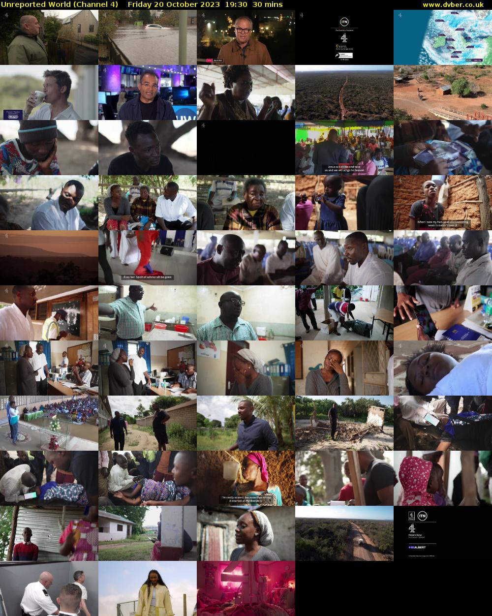 Unreported World (Channel 4) Friday 20 October 2023 19:30 - 20:00