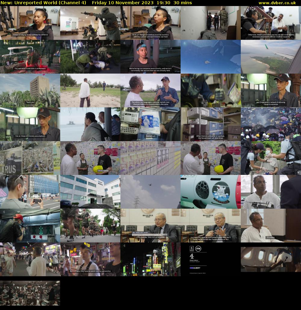 Unreported World (Channel 4) Friday 10 November 2023 19:30 - 20:00